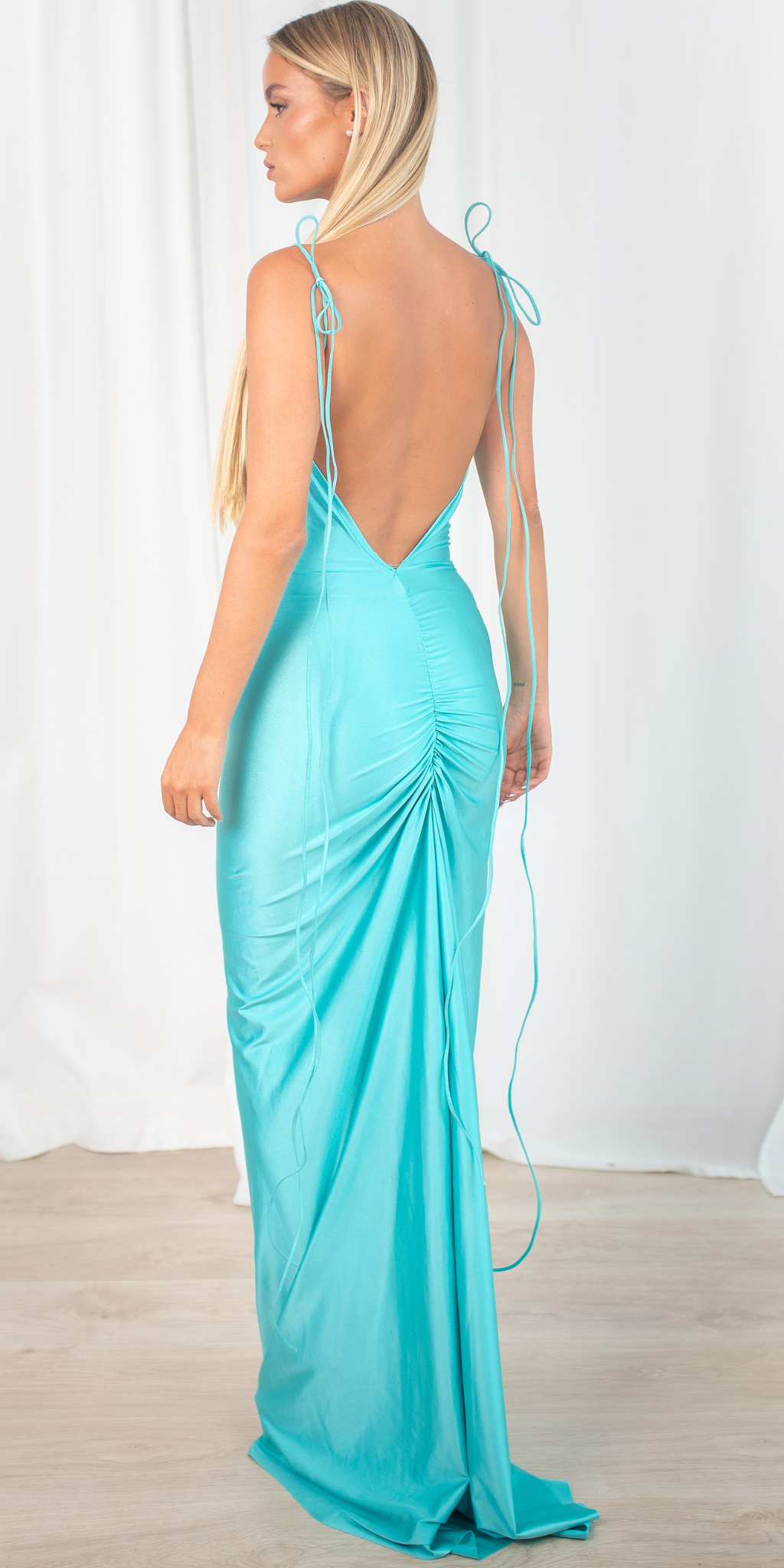 Vestido apricot Azul